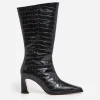 Ava Leather Croco^Flattered Cheap