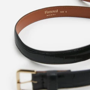 Barbara Belt Leather Croco^Flattered Best