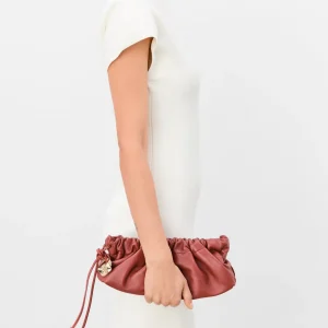 Cissi Clutch Bag Leather Red^Flattered Shop