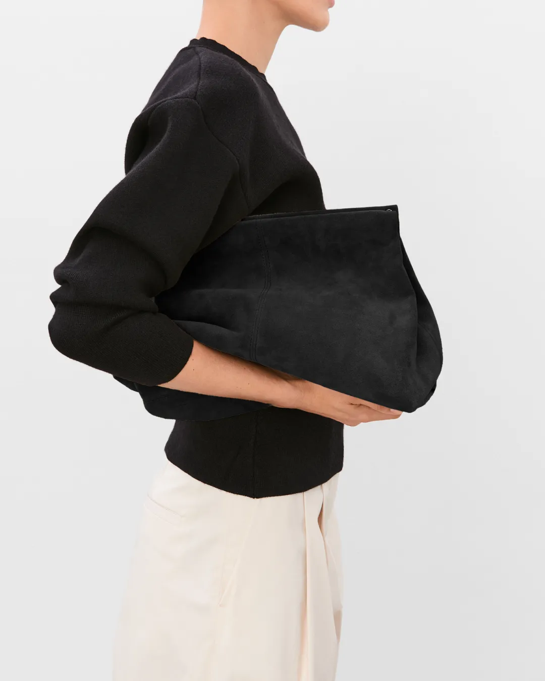 clay_clutch_suede_black_1.webp Clay Clutch Suede ^Flattered New