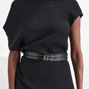 Emily Belt Lizzard Leather ^Flattered Online