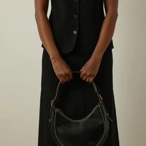 Lunar Shoulder Bag Leather ^Flattered Clearance